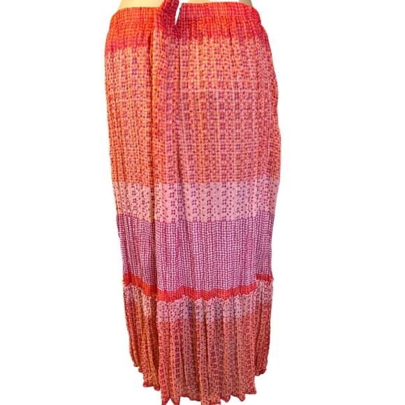 VTG Jaclyn Smith Womens Maxi Skirt Size L Boho Chic Artsy - Picture 4 of 6